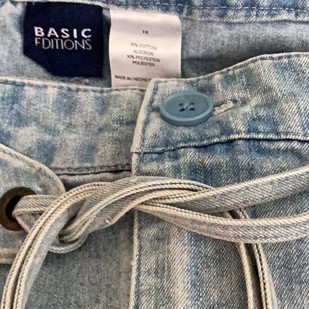 🦋Basic Editions Just So Fun & Awesome Size 18 Denim Skirt Wardrobe Must Have 🦋 - Picture 5 of 7